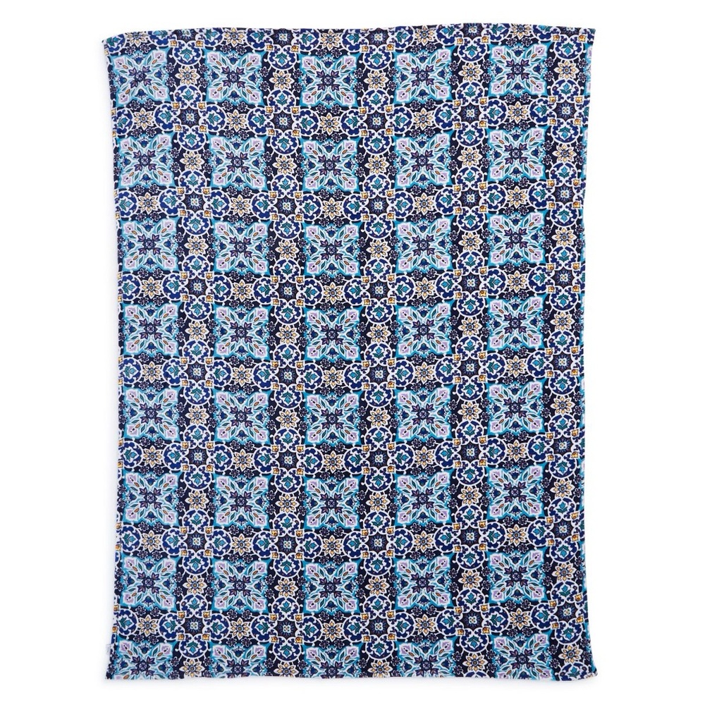 Vera Bradley Throw Blanket 80x50 Lisbon Medallion Cool